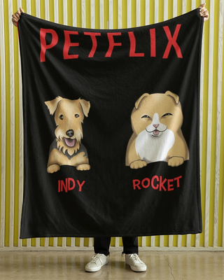 Petflix Fleece Blanket (Black)