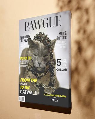 Personalized Pawgue Canvas