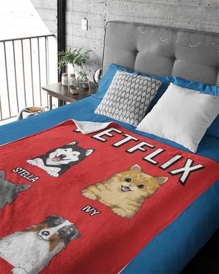 Petflix Fleece Blanket (Red)