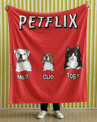 Petflix Fleece Blanket (Red)