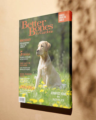 Personalized Better Bones in Gardens Canvas