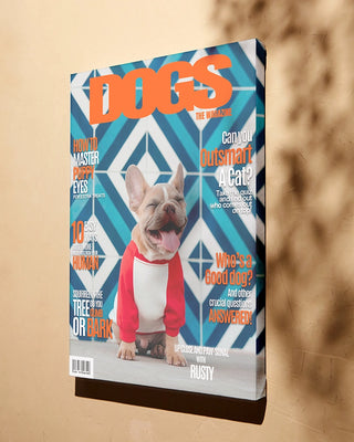 Personalized DOGS Magazine Canvas