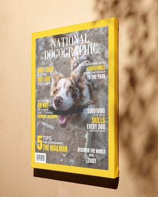 Personalized National Dogographic Canvas