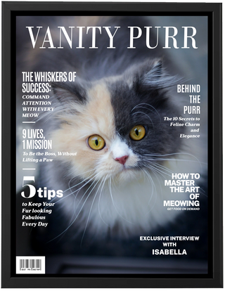 Personalized Vanity Purr Canvas