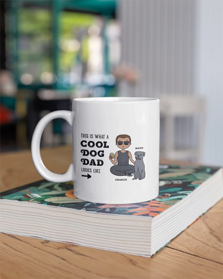 "This Is What a Cool Dog Dad Looks Like" - Personalized Mug