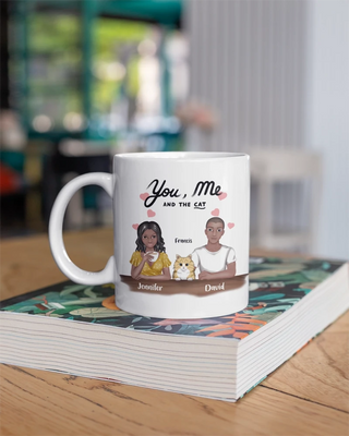 "You, Me, and the Cats" - Personalized Mug