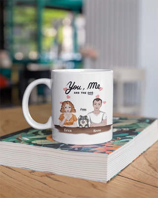 "You, Me, and the Dogs" - Personalized Mug